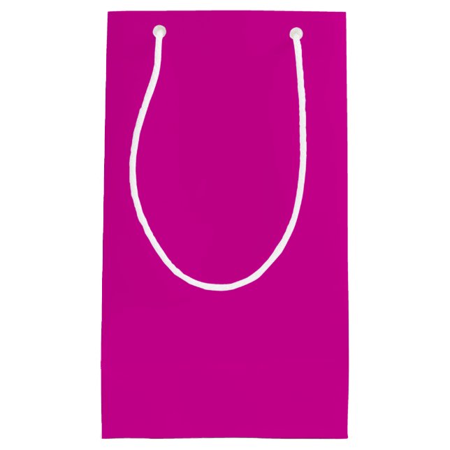 Sacola Para Presentes Pequena Solid Bright Magenta (Frente)