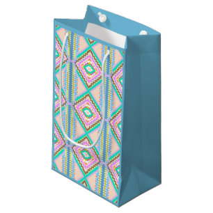 Sacola Para Presentes Pequena Sonho Pastel Elétrico Caleidoscópio