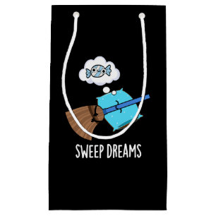 Sacola Para Presentes Pequena Sonhos Sonhos Engraçados Broom Torto Escuro BG