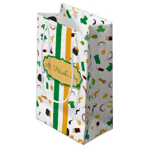 Sacola Para Presentes Pequena Sorte dos artigos do irlandês do dia do St Patric