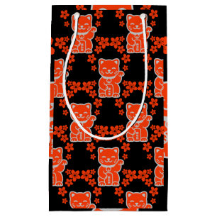 Sacola Para Presentes Pequena Sortudo japonês Maneki-neko