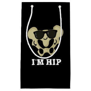 Sacola Para Presentes Pequena Sou Hip Funny Hipbone Anatomy Pun Dark BG