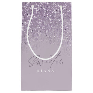 Sacola Para Presentes Pequena Sparkles Doce Dezesseis Mauve ID912