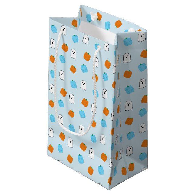 Sacola Para Presentes Pequena Spooky 4º aniversário (Frente inclinada)