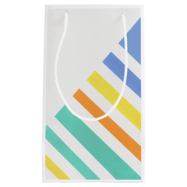 Sacola Para Presentes Pequena Stripes de Verão (Frente)