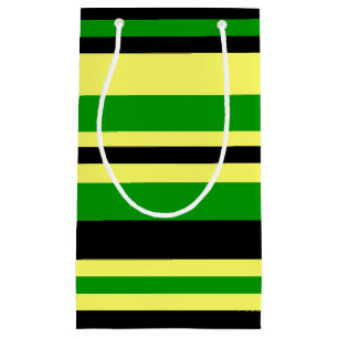 Sacola Para Presentes Pequena Stripes inspiradas na Jamaica