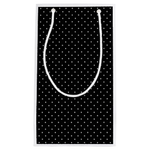 Sacola Para Presentes Pequena Sua cor do Bolinhas em preto clique em Personaliza