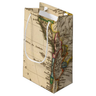Sacola Para Presentes Pequena Sul - mapa americano