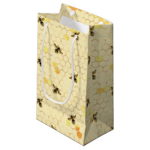 Sacola Para Presentes Pequena Sunflower and Bee Series Design de quatro pequenos
