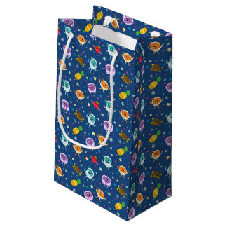 Sacola Para Presentes Pequena Super Simples | Bumble Nums Space Birthday