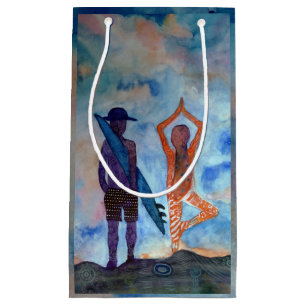 Sacola Para Presentes Pequena Surf Yoga Summer Gift Bag