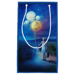 Sacola Para Presentes Pequena Surreal se movendo para seu futuro