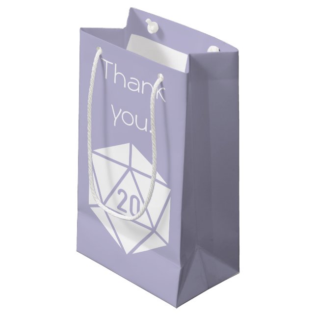 Sacola Para Presentes Pequena Tabletop Chic na Lavanda Gift Bag (Frente inclinada)