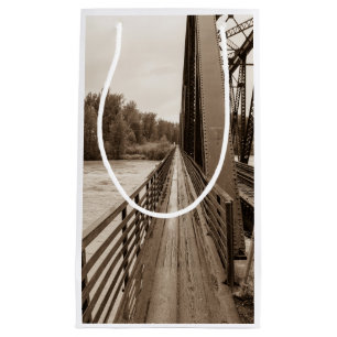 Sacola Para Presentes Pequena Talkeetna Railroad Bridge Walkway
