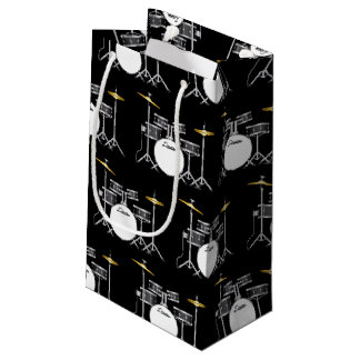 Sacola Para Presentes Pequena Tambor Set Drummer Banda Professora Músico