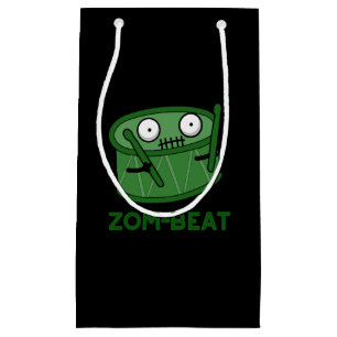 Sacola Para Presentes Pequena Tambor Zombie Bate-Dia de as Bruxas engraçado Zomb