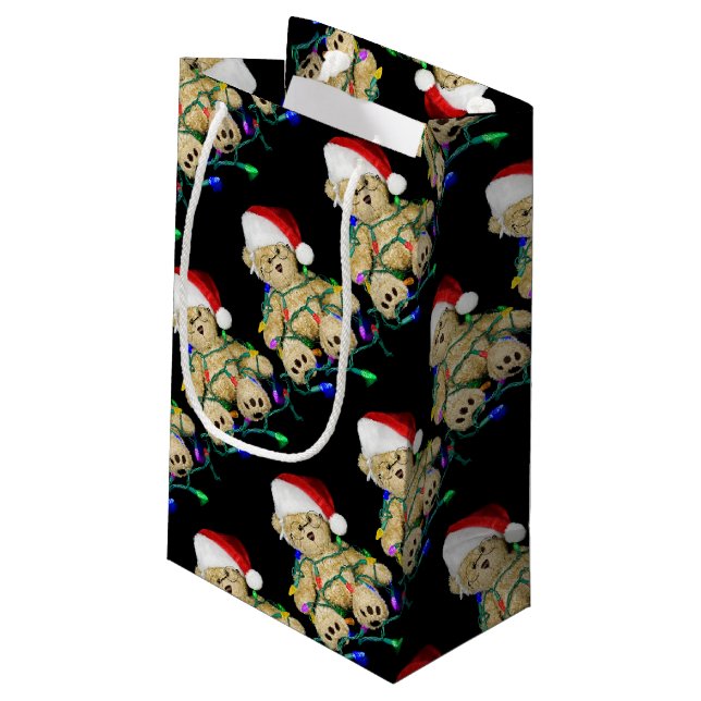 Sacola Para Presentes Pequena Teddy Bear tangle (Verso inclinado)