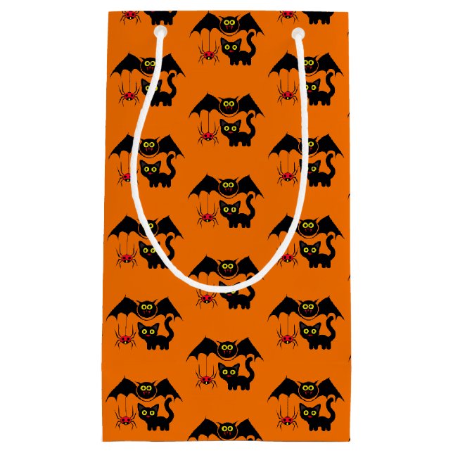 Sacola Para Presentes Pequena Tema de Halloween (Frente)