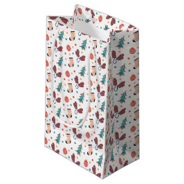 Sacola Para Presentes Pequena Tema de Natal Fofo