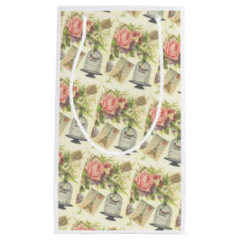 Sacola Para Presentes Pequena Tema Francês Vintage Paris Gift Bag