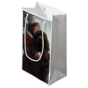 Sacola Para Presentes Pequena Terra Nova com Natal Festivo
