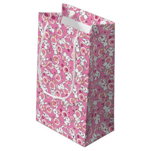 Sacola Para Presentes Pequena teste padrão cor-de-rosa do kawaii