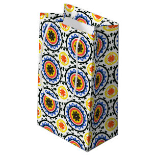 Sacola Para Presentes Pequena Teste padrão de Suzani