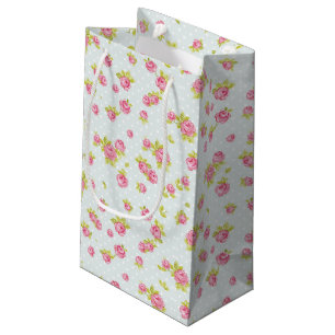 Sacola Para Presentes Pequena Teste padrão do papel de parede da elegância dos
