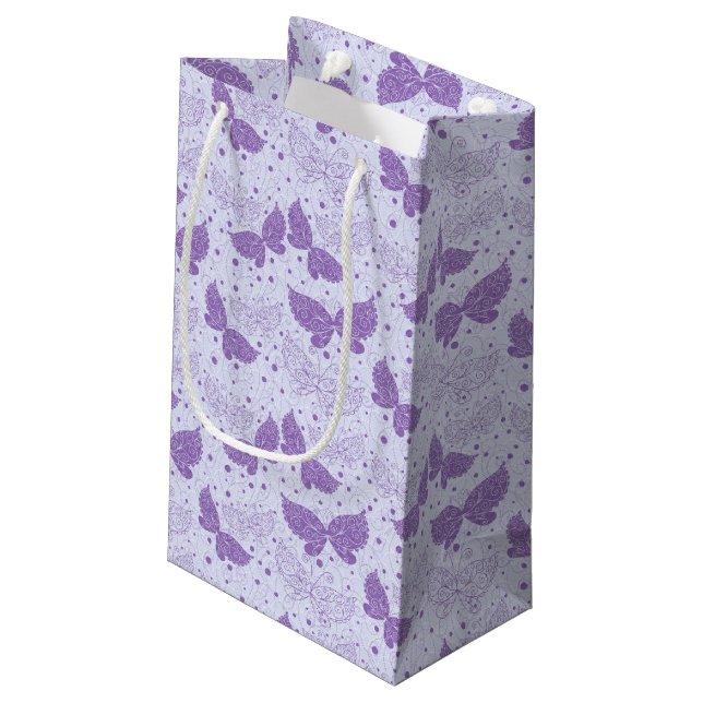 Sacola Para Presentes Pequena Teste padrão do primavera (Verso inclinado)