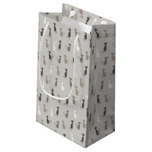 Sacola Para Presentes Pequena Teste padrão dos gatos