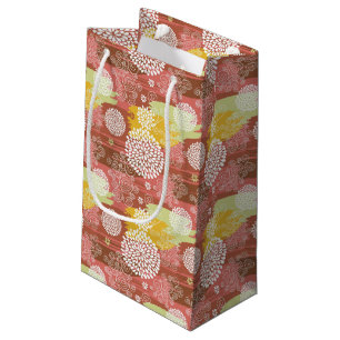 Sacola Para Presentes Pequena Teste padrão floral 2