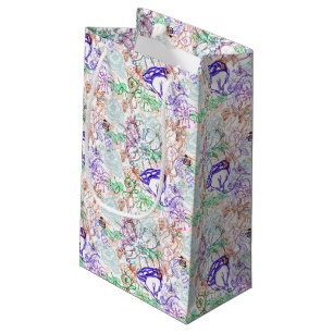 Sacola Para Presentes Pequena Teste padrão floral 8