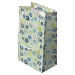 Sacola Para Presentes Pequena Teste padrão floral à moda com flores bonitos