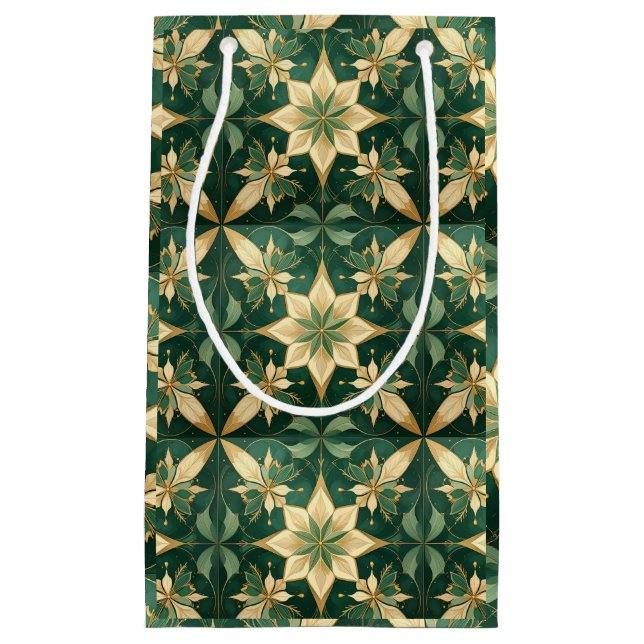 Sacola Para Presentes Pequena The Elegant Christmas - Star (Frente)