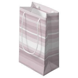 Sacola Para Presentes Pequena tiras rosa rosa quartzo