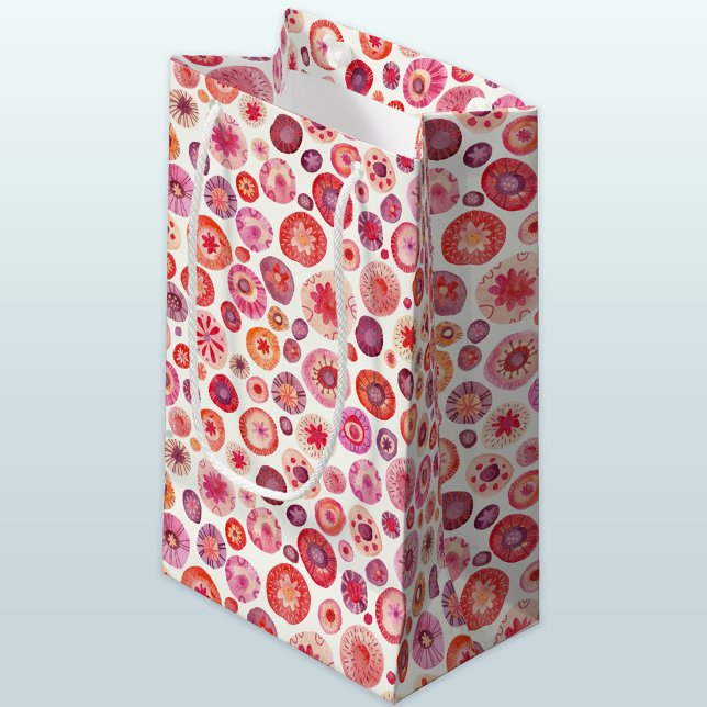 Sacola Para Presentes Pequena Todas as Flores (Abstract floral gift bag)