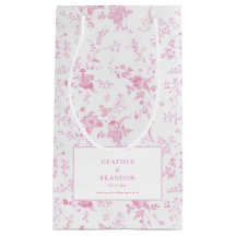 Toile Clássico Vintage Floral Rosa Casamento