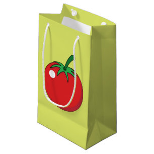 Sacola Para Presentes Pequena Tomate Vermelho