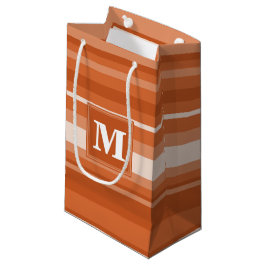 Sacola Para Presentes Pequena Torres laranja monograma