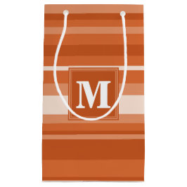 Sacola Para Presentes Pequena Torres laranja monograma