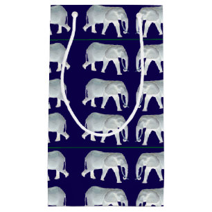 Sacola Para Presentes Pequena Troca do presente do elefante branco