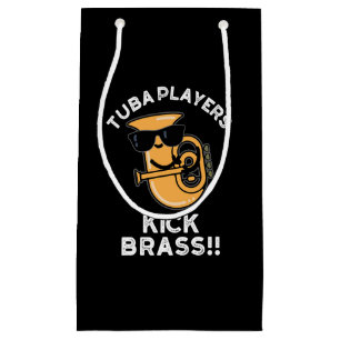 Sacola Para Presentes Pequena Tubistas Kicking Brass Piada de Música engraçada F
