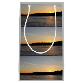 Sacola Para Presentes Pequena Um por do sol congelado