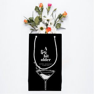 Sacola Para Presentes Pequena Um Pouco Mais Velha Martini Moderno Preto de Anive