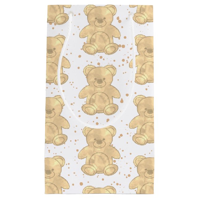 Sacola Para Presentes Pequena Urso de Corda (Frente)