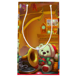 Sacola Para Presentes Pequena urso de ursinho bonito do feriado