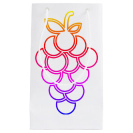 Sacola Para Presentes Pequena Uvas Orgânicas Saco-Presente