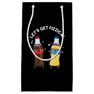 Sacola Para Presentes Pequena Vamos Engraçado Fizzy Soda Pop Pun Dark BG