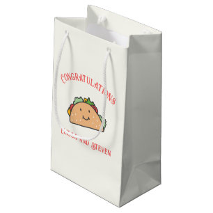 Sacola Para Presentes Pequena Vamos Taco-bout Love Personalizável