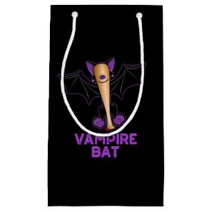 Sacola Para Presentes Pequena Vampiro Bat Funny Baseball Pun Dark BG